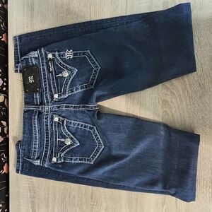 MISS ME | RHINESTONE FITTED SKINNY JEAN SIZE 23